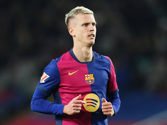 Dani Olmo dari Barcelona beraksi pada 15 Desember 2024 (c) IMAGO