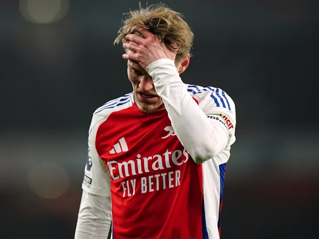 Kapten Arsenal Martin Odegaard pada 18 Januari 2025 (c) Icon Sport