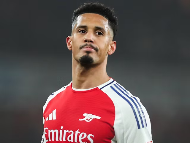 William Saliba dari Arsenal difoto pada 27 Desember 2024 (c) Imago