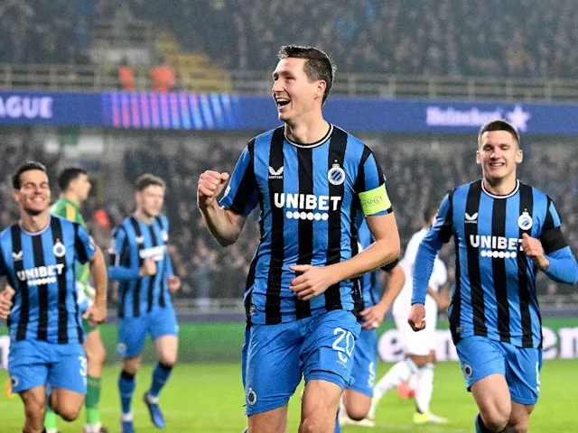Hans Vanaken dari Club Brugge merayakannya pada 6 November 2024 (c) Imago