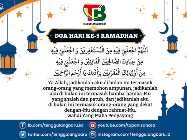 Doa Hari ke-5 Puasa Ramadhan