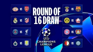 Jadwal Lengkap Babak 16 Besar Liga Champions 2024-2025