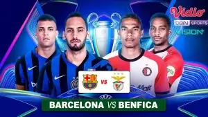 Prediksi Barcelona vs Benfica di Leg 2 Babak 16 Besar Liga Champions 2024/2025