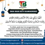 Doa Hari ke-8 Puasa Ramadhan serta Fadilah Sholat Tarawih Malam Ke-8