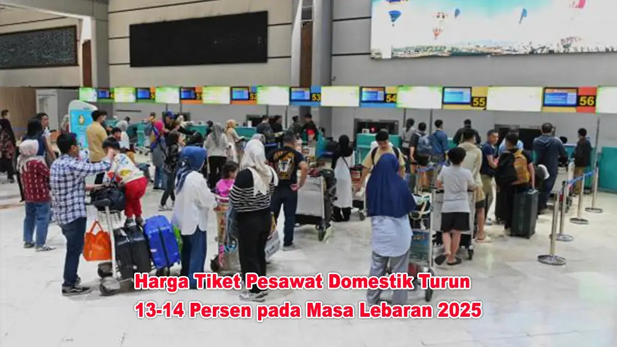 Harga Tiket Pesawat Domestik Turun 13-14 Persen pada Masa Lebaran 2025