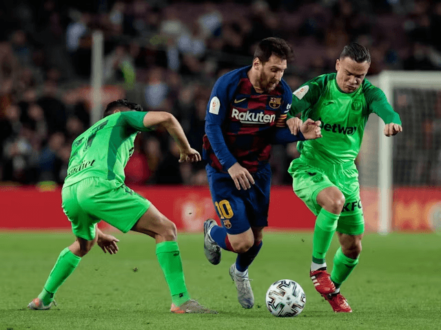 Lionel Messi beraksi untuk Barcelona melawan Leganes pada 30 Januari 2020 (c) Imago/Sportsmole