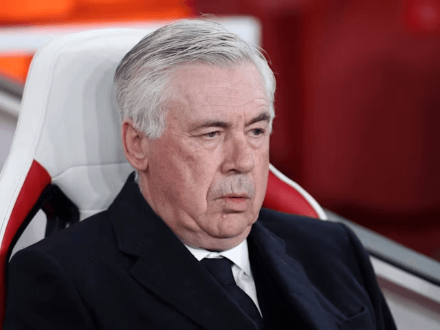 Manajer Real Madrid Carlo Ancelotti difoto pada 8 April 2025 (c) Sportsmole/Imago
