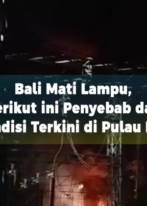 Bali Mati Lampu, Berikut ini Penyebab dan Kondisi Terkini di Pulau Bali