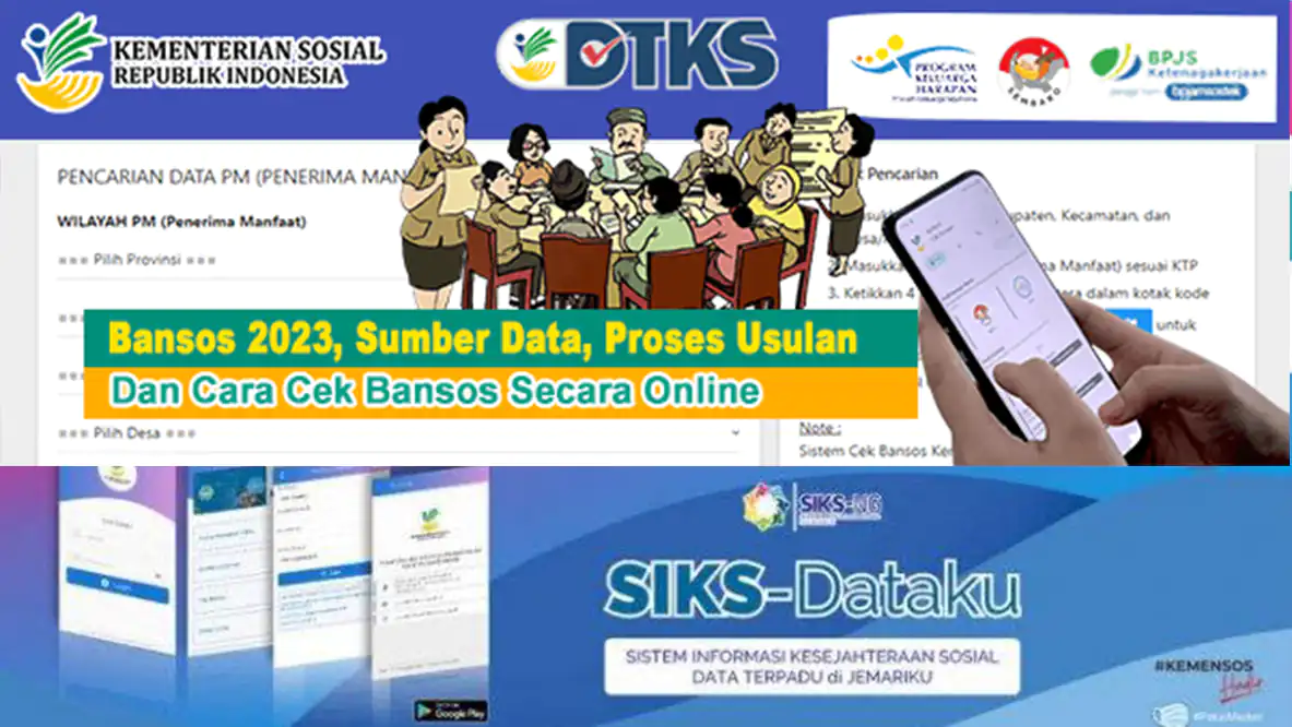 Bansos 2023, Sumber Data, Proses Usulan dan Cara Cek Bansos Secara Online