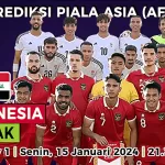 Prediksi Indonesia vs Irak di Piala Asia 2023, 15 Januari 2024