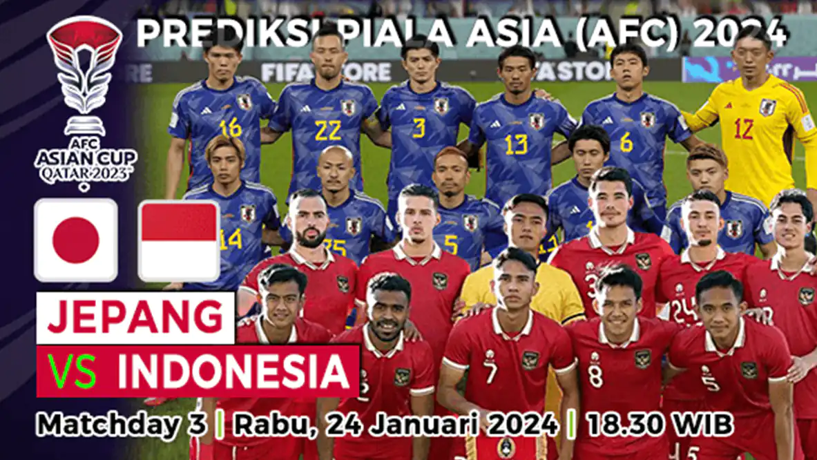 Prediksi Jepang vs Indonesia di Piala Asia 2024, 24 Januari 2024