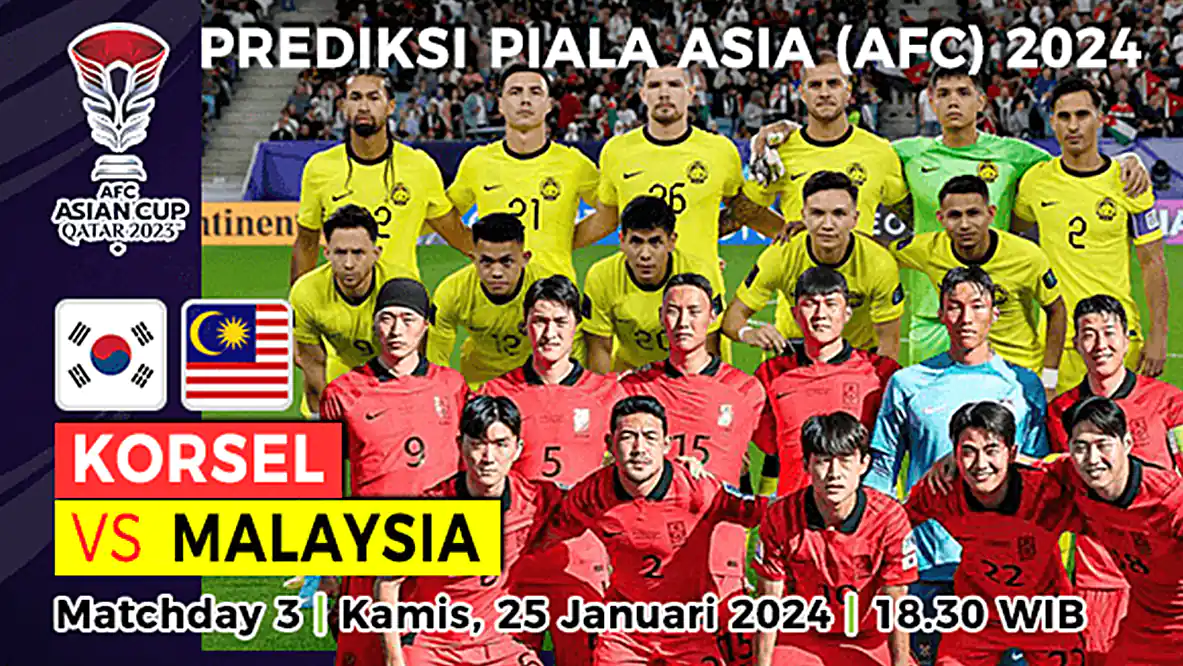 Prediksi Korea Selatan vs Malaysia di Piala Asia 2024, 25 Januari 2024