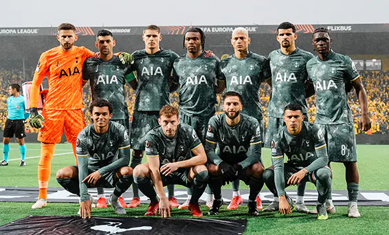 Skuad Tottenham Hotspur saat kontra Bodo/Glimt pada leg 2 semifinal Liga Europa 9 Mei 2025 (c) X/Tottenham Hotspur/@SpursOfficial