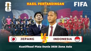 Hasil Jepang vs Indonesia 10 Juni 2025, Skor: 6-0