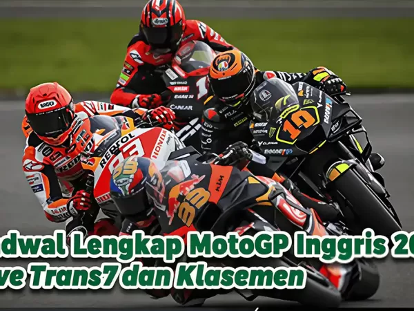 Jadwal Lengkap MotoGP Inggris 2023 Live Trans7 dan Klasemen
