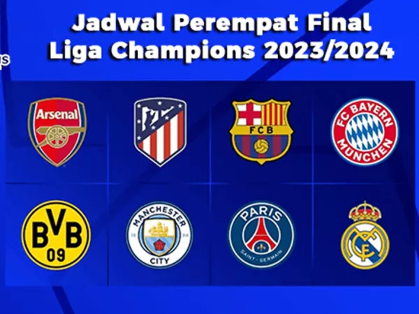 Jadwal Perempat Final Liga Champions 2023/2024