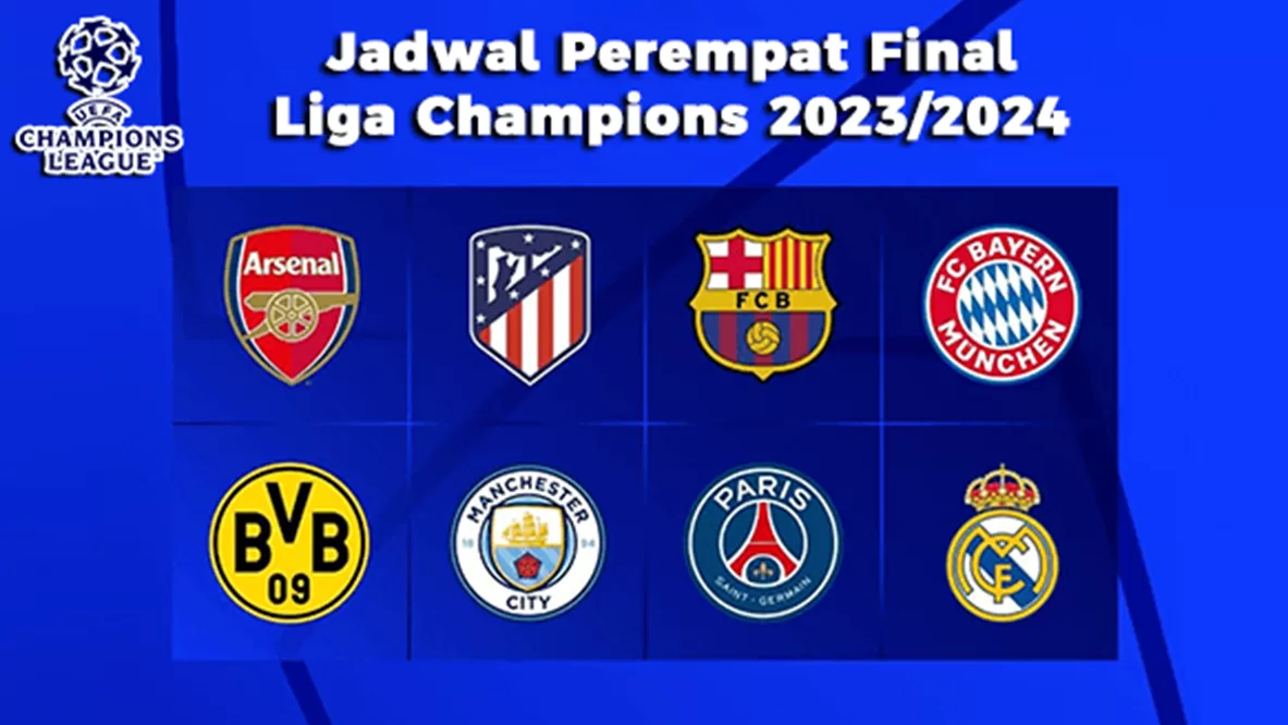 Jadwal Perempat Final Liga Champions 2023/2024