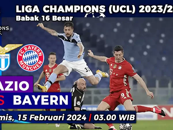 Lazio vs Bayern Munchen di Babak 16 Besar Liga Champions 2023/2024