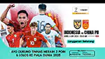 Live Streaming Indonesia vs China di Vision+ pada Kamis, 5 Juni 2025