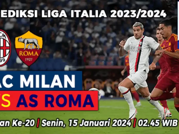 Prediksi AC Milan vs AS Roma di Pekan ke-20 Liga Italia 2023-2024