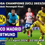 Prediksi Atletico Madrid vs Dortmund, Perempat Final UCL 2023/2024