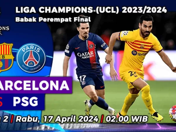 Prediksi Barcelona vs PSG di Perempat Final Liga Champions 2023/2024