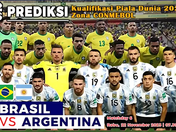 Prediksi Brasil vs Argentina di Matchday 6 Kualifikasi Piala Dunia 2026 zona CONMEBOL