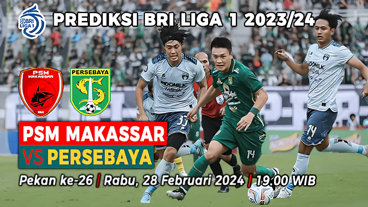 Prediksi PSM Makassar vs Persebaya Surabaya pada Pekan ke-26 BRI Liga 1 2023-2024