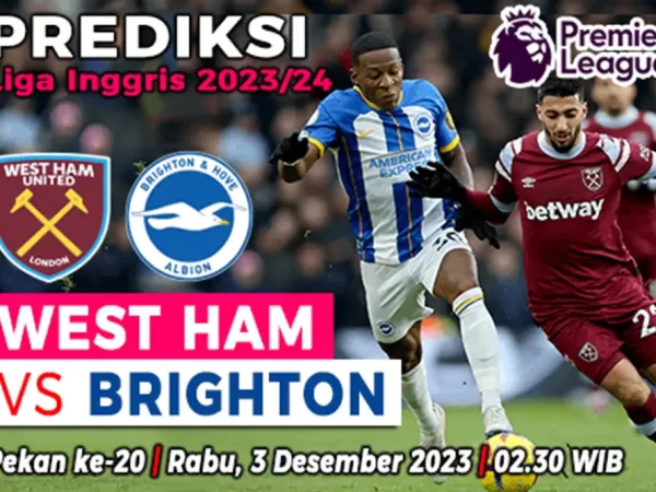 Prediksi West Ham United vs Brighton pada pekan ke-20 Liga Inggris 2023-2024