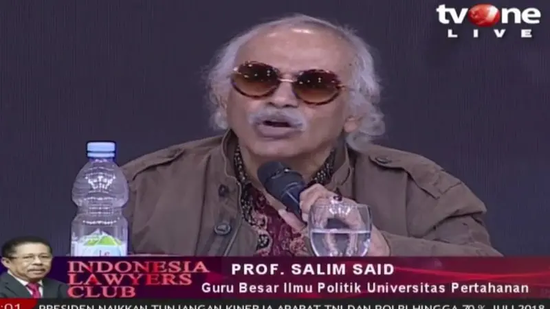 Prof Salim Said saat jadi Panelis ILC