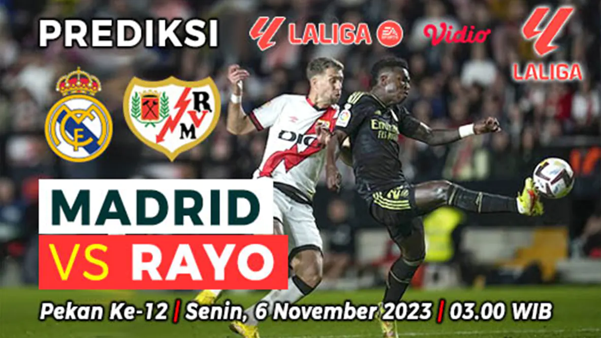 Prediksi Real Madrid vs Rayo Vallecano pada Pekan ke-12 La Liga 2023-2024