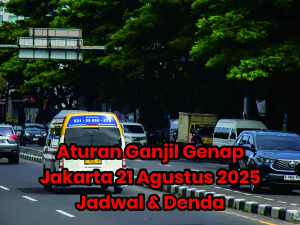 Aturan Ganjil Genap Jakarta 21 Agustus 2025: Jadwal & Denda