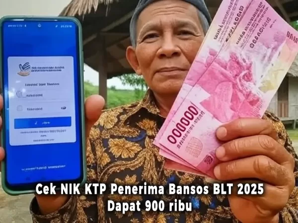 Cara Cek NIK KTP Penerima Bansos BLT 2025, Dapat 900 ribu