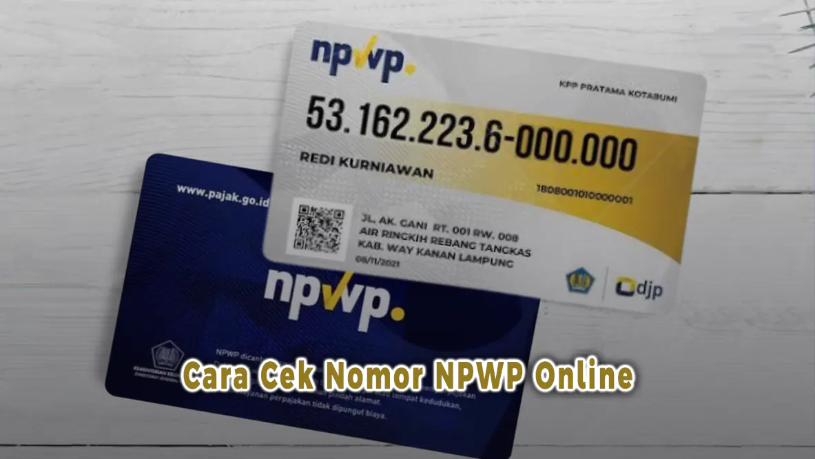 Cara Cek Nomor NPWP Online