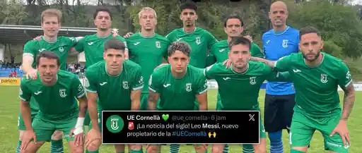 Para pemain Klub Divisi Kelima Spanyol, UE Cornella