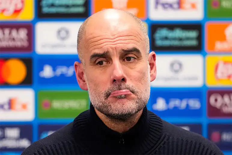Guardiola, Pelatih Man City 2026. (c) AP News