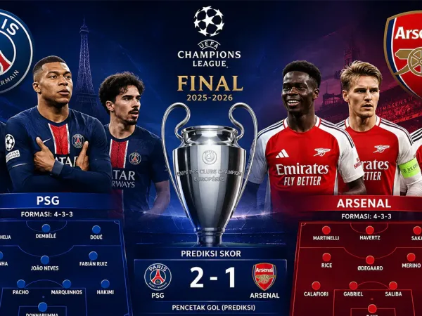 Prediksi PSG vs Arsenal di Final Liga Champions 2025-2026