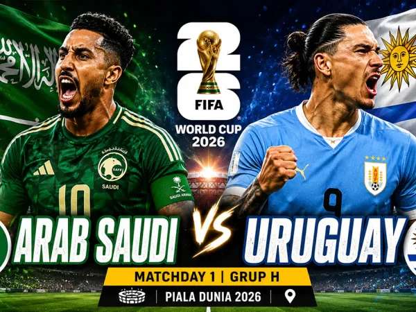 Arab Saudi vs Uruguay: Matchday 1 Grup H Piala Dunia 2026