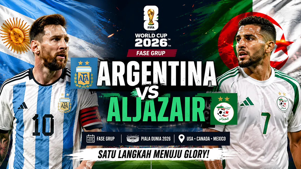 Prediksi Argentina vs Aljazair di Fase Grup J Piala Dunia 2026