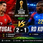 Hasil Portugal vs RD Kongo di Fase Grup F Piala Dunia 2026