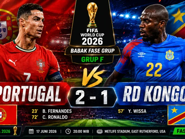 Hasil Portugal vs RD Kongo: Piala Dunia 2026 Fase Grup F