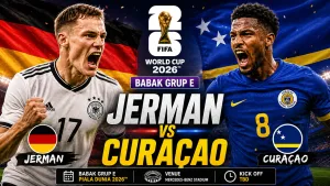 Prediksi Jerman vs Curacao di Babak Grup E Piala Dunia 2026
