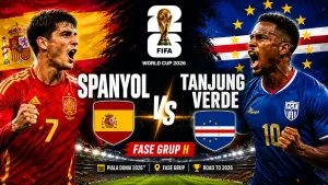 Laga Spanyol vs Tanjung Verde di Fase Grup H Piala Dunia 2026