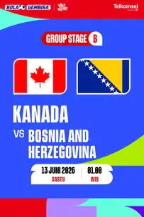 Live Kanada vs Bosnia dan Herzegovina di MAXstream 13 Juni 20226