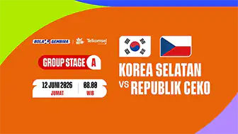 Live Korea Selatan vs Ceko di Piala Dunia 2026 via MAXStream