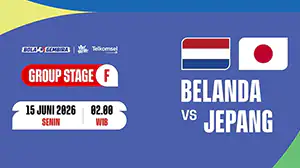 Link Live Streaming Belanda vs Jepang di Pial Dunia 2026 via MAXStream