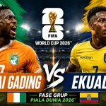 Prediksi Pantai Gading vs Ekuador di Fase Grup Piala Dunia 2026