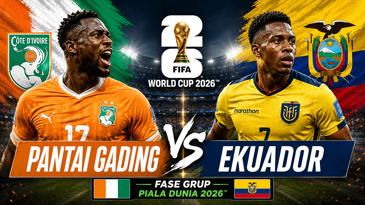Prediksi Pantai Gading vs Ekuador di Fase Grup Piala Dunia 2026