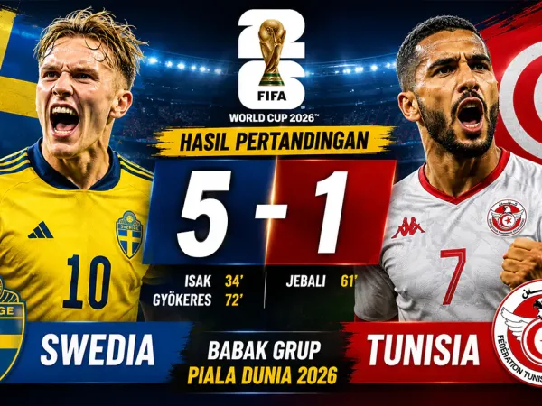 Hasil Swedia vs Tunisia: Babak Grup Piala Dunia 2026