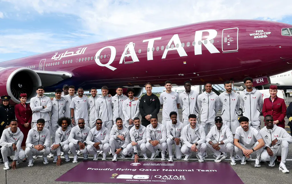 Tim sepak bola Qatar di Piala Dunia 2026 (X/@QFA)